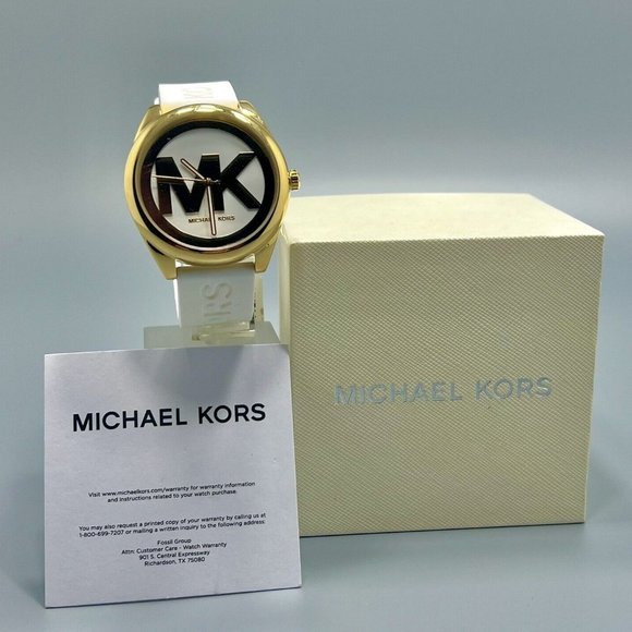 MICHAEL KORS. Janelle Quartz White Dial Ladies Watch - Picture 1 of 6